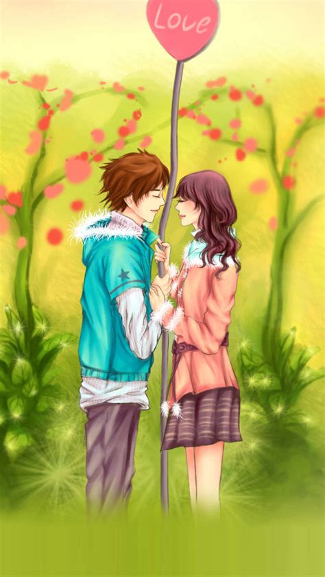 Animated Love Couple Wallpaper Mobile Wallpapers