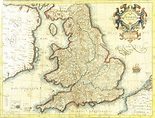 16th Century Map of England and Wales by Mercator - Maps - Printed ...