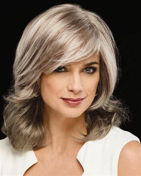 Sophisticated Long Wigs With Full Lush Layers And Sweeping Bangs