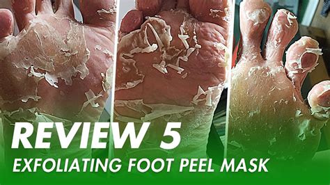 리뷰 악어발팩 리뷰 5 Exfoliating Foot Peel Mask Review Youtube