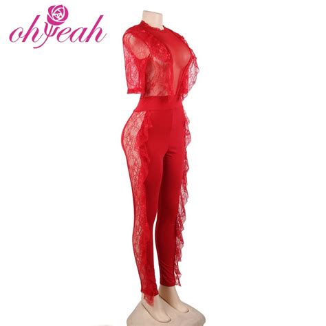 Wholesale Fast Shipping In Stock Red Sex Long Jumpsuit Buy Long