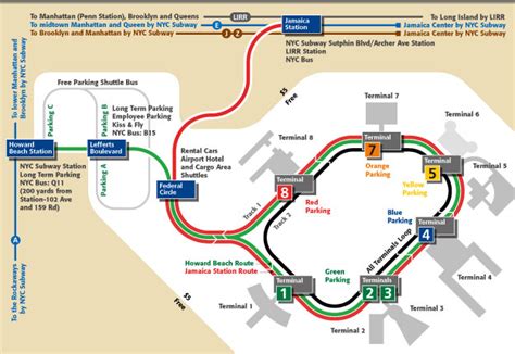 Jfk Airport Subway Map United States Map