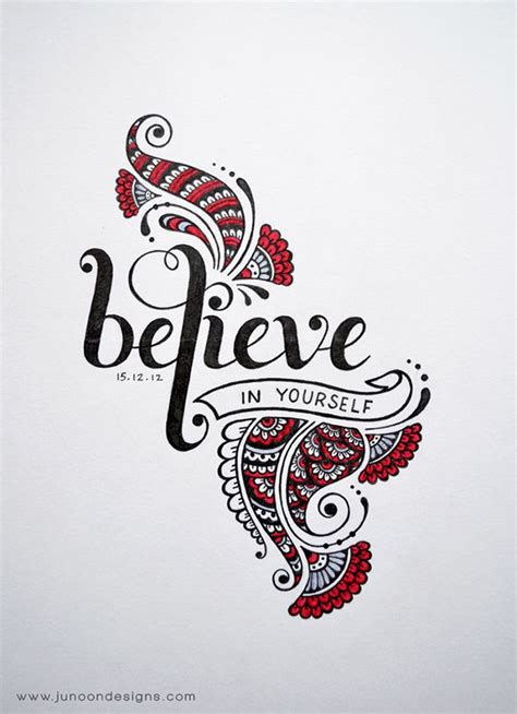 Believe In Yourself Doodle Art Designs Mandala Design Art Zentangle