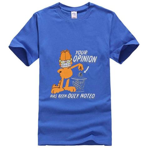 Fashion Funny Tops Tees Your Opinion Has Been Duly Noted Garfield T