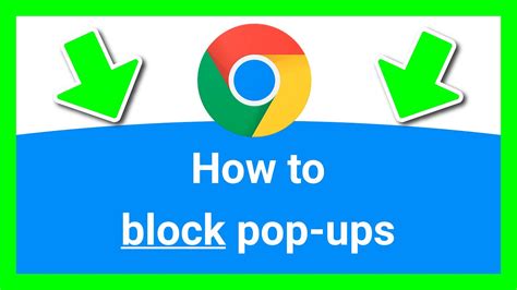 chrome how to block pop ups clear steps youtube