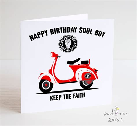 Northern Soul Birthday Card Soul Boy Etsy