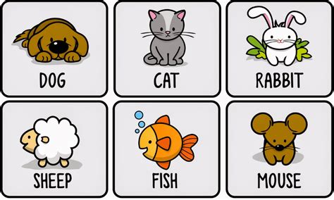 Imagenes Para Colorear De Animales Con Nombres En Ingles Impresion Images