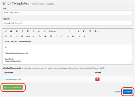 Add Attachments To Email Templates Avionte Bold