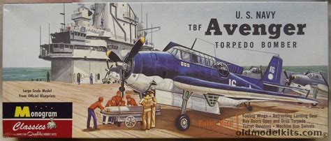 Monogram 148 Us Navy Grumman Tbf Avenger Torpedo Bomber Classics