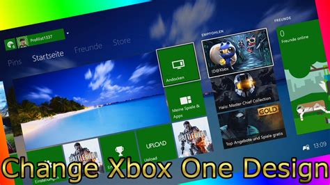 How To Change Xbox One Background Design Youtube