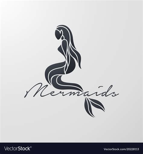 Mermaid Logo Icon Design Royalty Free Vector Image