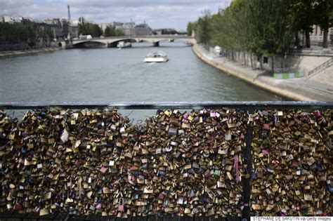 Paris Removes Love Locks From Famous Bridge Huffpost