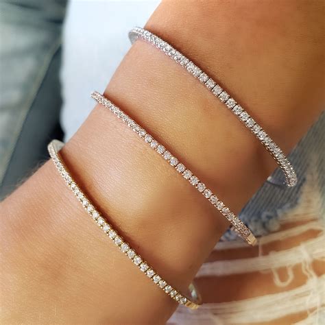 Diamond Bangle Bracelet Stack Able And Unique Ledodi