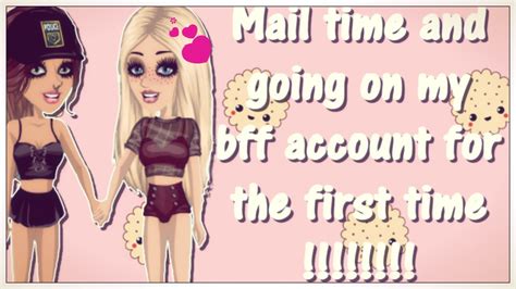 Mail Time And Going On My Bff Account For The First Time Youtube