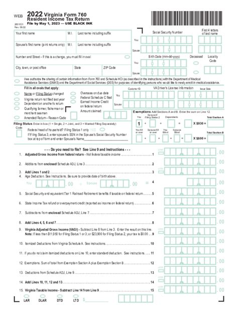 Free Printable Form Virginia 760 Printable Forms Free Online