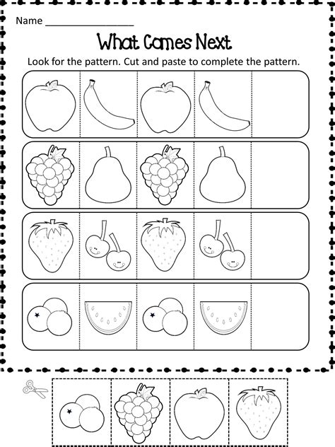 Kindergarten Math Worksheet Pattern K5 Worksheets Pattern