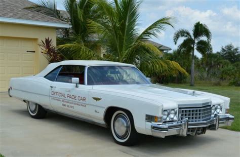 1973 indianapolis 500 cadillac eldorado pace car convertible classic cars for sale