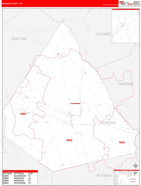 Morgan County Ga Map Book Red Line