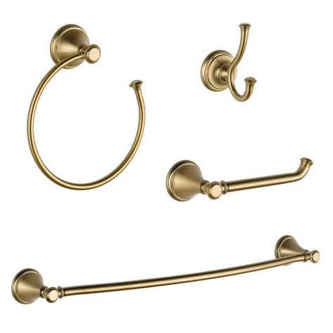 Trying to decide if delta champagne bronze faucets and fixtures are right for your home? DELTA 4-Piece Cassidy Champagne Bronze Decorative Bathroom ...