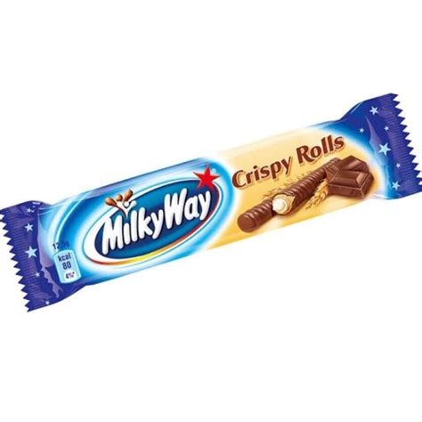 12 X Milky Way Crispy Rolls Chocolate Bar 225g Dated Jan 24 12 Bars