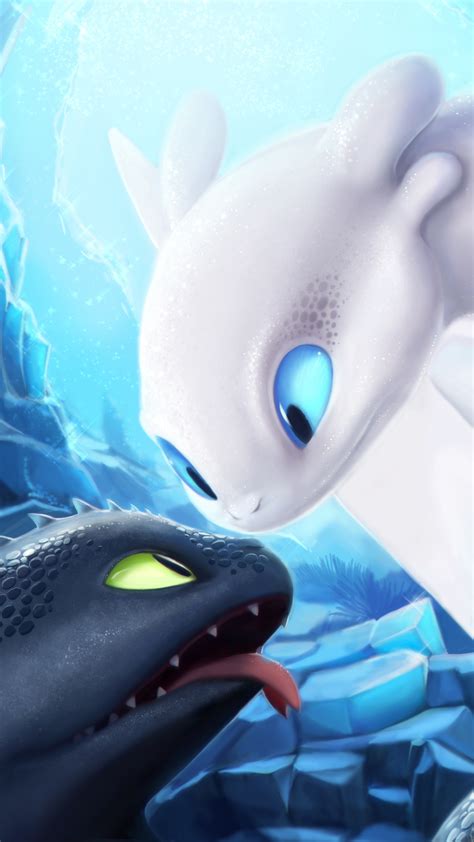 Toothless And Light Fury Wallpaper ~ Light Fury Dragon Tail Garnrisnet