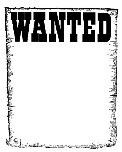 Wanted Poster Clip Art Wanted Poster Template Gameswallpaperhd