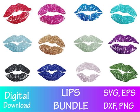 Glitter Lips Svg Bundle Dripping Lips Svg Dripping Lips Sublimation
