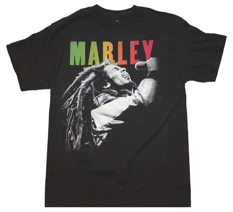 Officially Licensed Bob Marley T Shirt Featuring A Front Photo Print