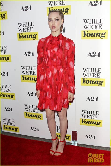 Amanda Seyfried Looks Red Hot At While Were Young Nyc Premiere