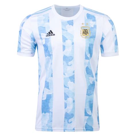 Lionel Messi Argentina Three Star 2223 Home Jersey By Adidas