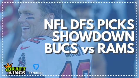 Bucs And Rams Nfl Dfs Picks And Lineup Advice For Fanduel And Draftkings