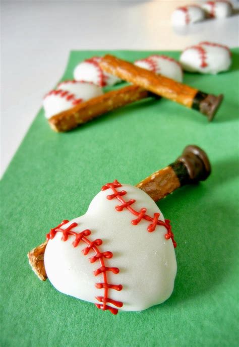 Sugar Swings Serve Some Heart Shaped Baseballs And Pretzel Bats Party