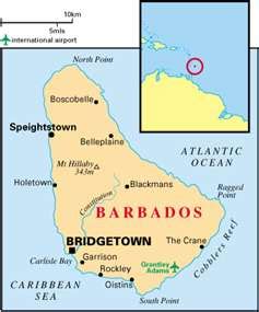 Barbados Mapa Capital