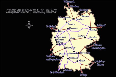 France Rail Network Map Germany Rail Map And Transportation Guide