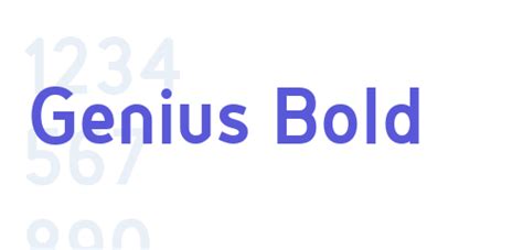 Genius Bold Font Free Download Now