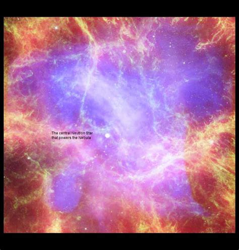 Crab Nebula And Its Neutron Star