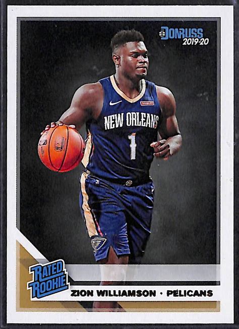 The rookie card peak is high and will only be eclipsed once zion is holding the larry o'brien trophy over his head. Lot Detail - Lot of (8) Zion Williamson 2019-20 Rookie Cards (6 Prizm, Donruss, Hoops)