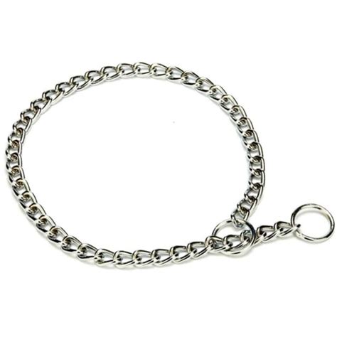 16 Inch Dog Control Choke Chain Training Obedience Stainless Steel 2mm