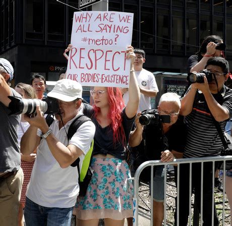 Topless Woman Marches Holding Sign During Editorial Stock Photo Stock Image Shutterstock