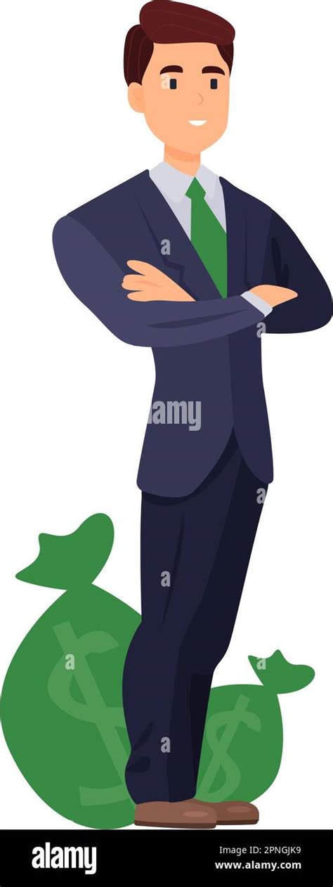 Banker Illustration In Color Cartoon Style Editable Vector Graphic