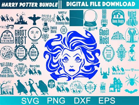 Haunted Mansion Svg Bundle Halloween Svg Scary Svg Haunted Etsy