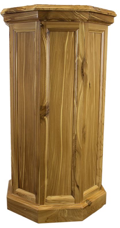 Exclusive Flat Panel Aromatic Cedar Floor Standing Taxidermy Pedestal