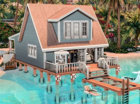 Beach House 🏖️ The Sims 4 Sims House Sims 4 Houses Sims House Plans