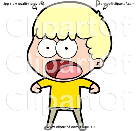 Clipart Cartoon Shocked Man By Lineartestpilot 1490219