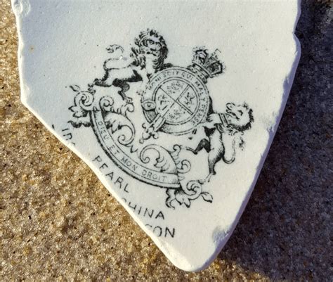 Sea Pottery Beach Craft Beach Finds White Plain Mosaic English Pottery