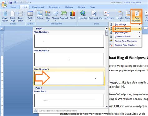 Hybrid Co Id Cara Membuat Nomor Halaman Di Microsoft Word