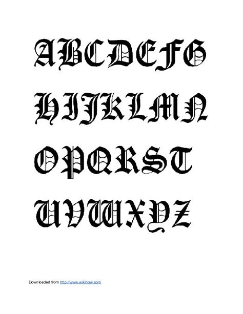 How To Write Olde English Letters Old English Letters Lettering