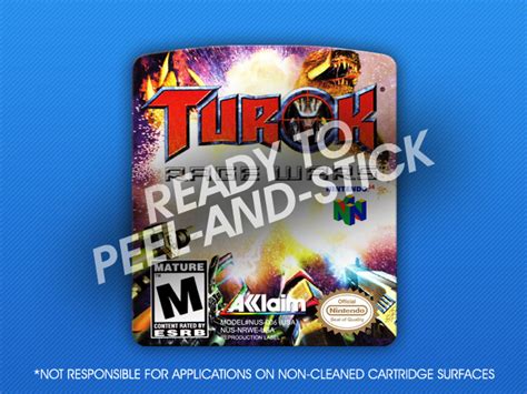 N Turok Rage Wars Label Retro Game Cases