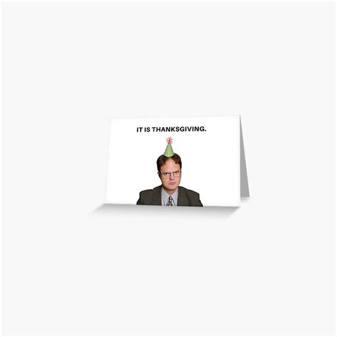 Funny Thanksgiving Card Dwight Schrute The Office Tv Show Us Meme