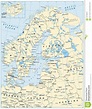 Mapa de Europa del Norte ilustración del vector. Ilustración de ...